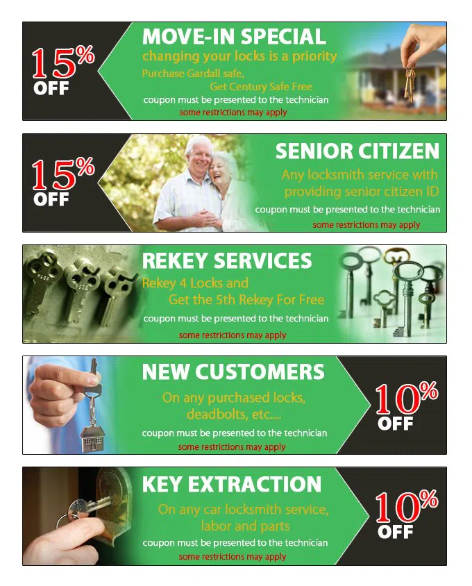 Lock Safe Services Sanford, FL 407-520-3572 - coupon23-set-five